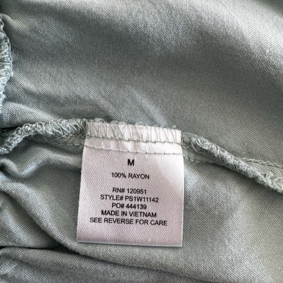 Pink Rose Soft Green Ruffle Camisole - Picture 3 of 5